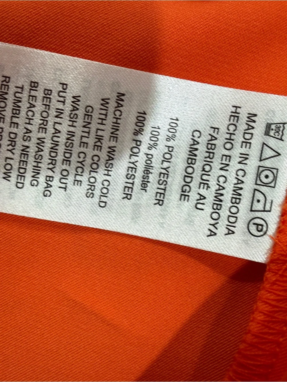 Michael Kors Vibrant Orange Short-Sleeve Button-Down Blouse